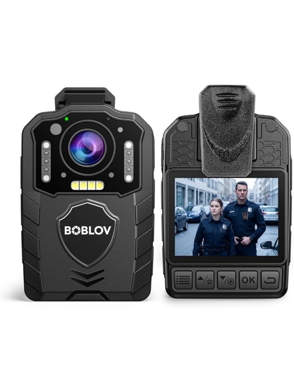 1080P Night Vision Body Camera with 10-13H Battery Life for Security & Action